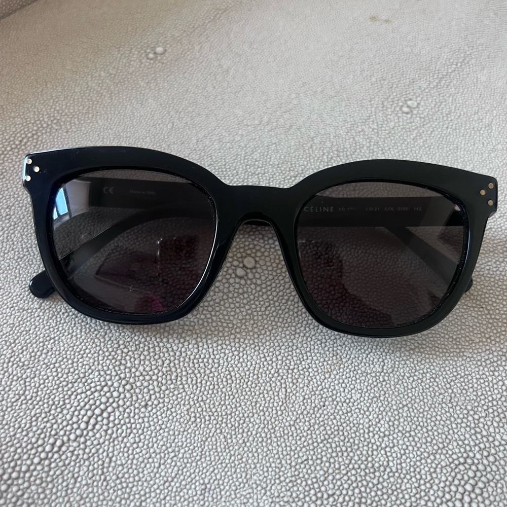 Celine Wayfarer Tinted Sunglasses in black